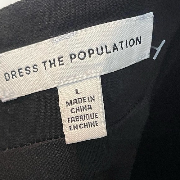 DRESS THE POPULATION Vanessa Halter Body-Con Midi Dress Size L NWOT - Picture 11 of 12